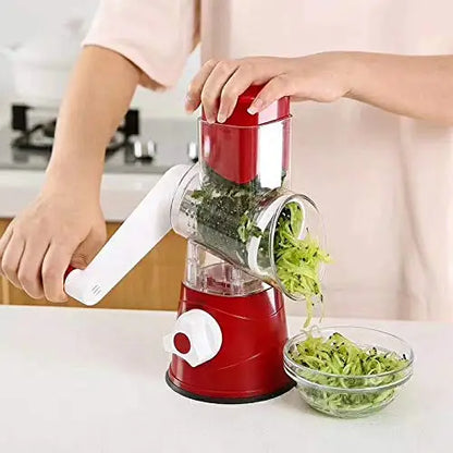 Manual Rotary Cheese Grater and Vegetable Shredder