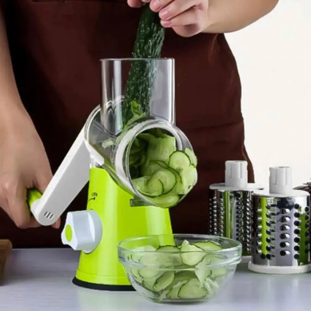 Manual Rotary Cheese Grater and Vegetable Shredder
