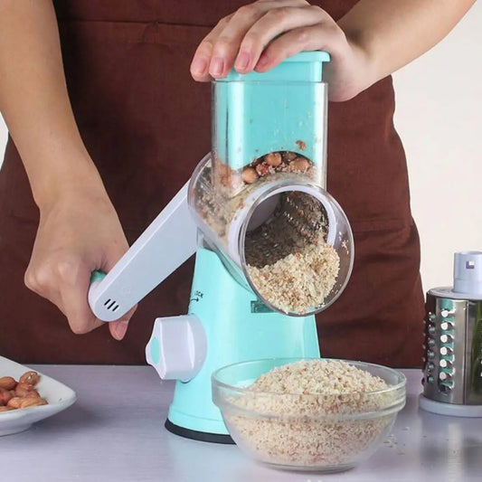 Manual Rotary Cheese Grater and Vegetable Shredder