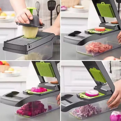 Metal Manual Vegetable Chopper for Food Preparation